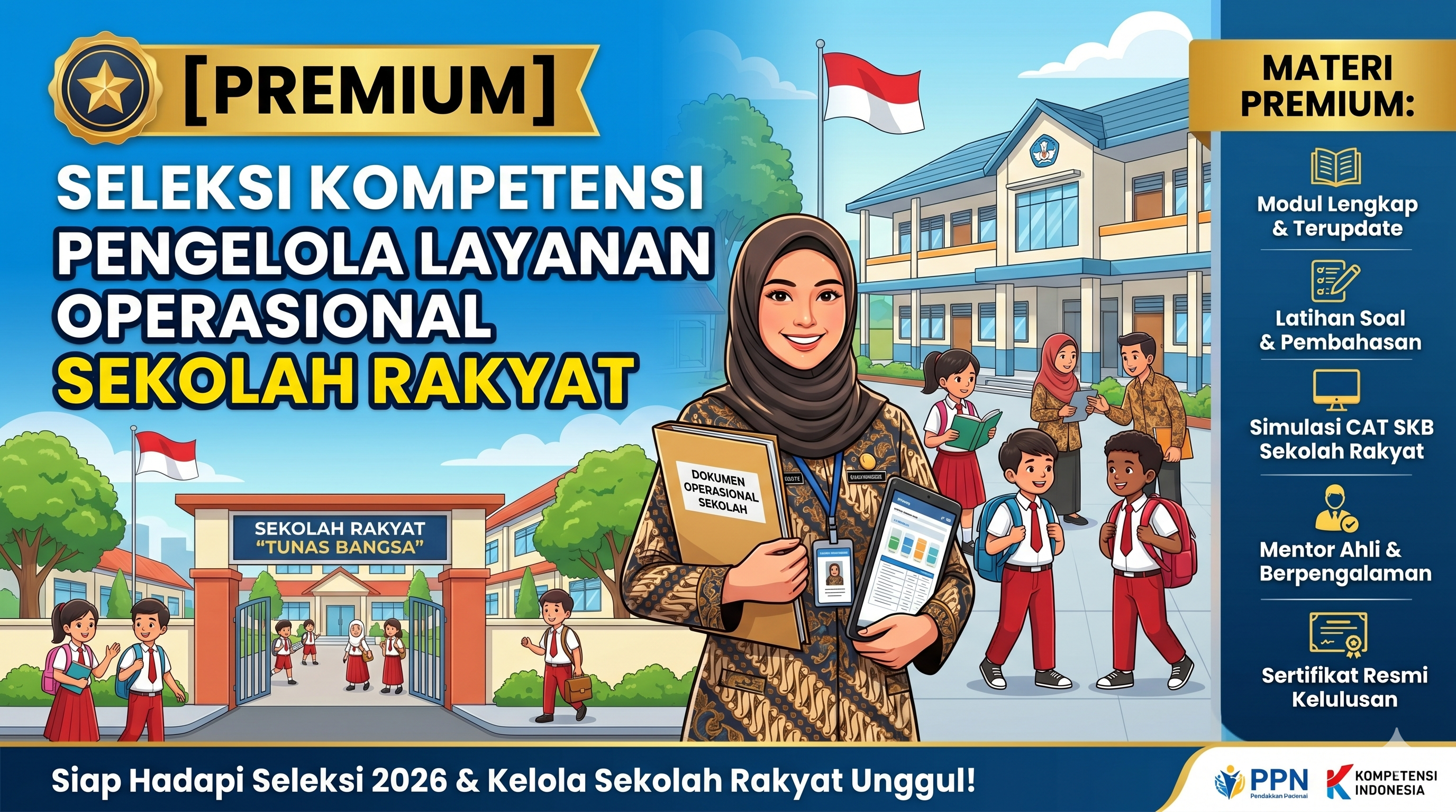 [PREMIUM] SELEKSI KOMPETENSI PENGELOLA LAYANAN OPERASIONAL SEKOLAH RAKYAT